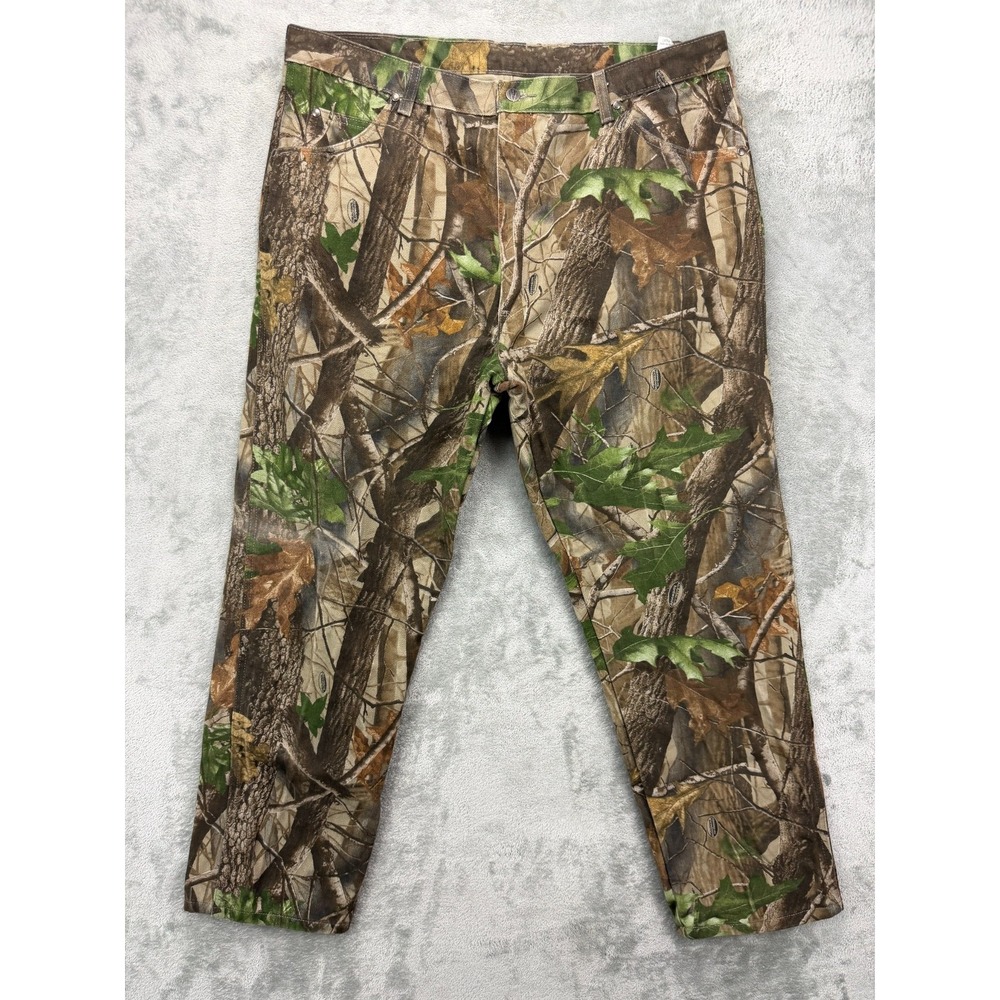 Wrangler Pro Gear Men's Realtree Hardwood Camouflage Pants 42x30‎ Camo